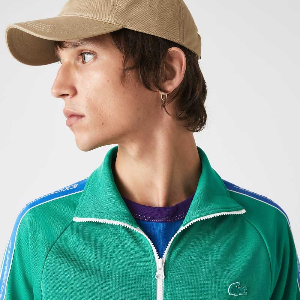 Lacoste Heritage High-Neck Zip Gröna | CPETO-2743