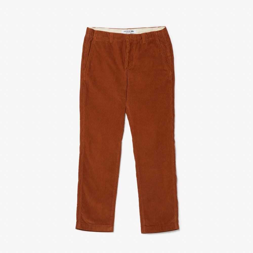 Lacoste Hetero Fit Corduroy Chinos Bruna | SMDVA-6389