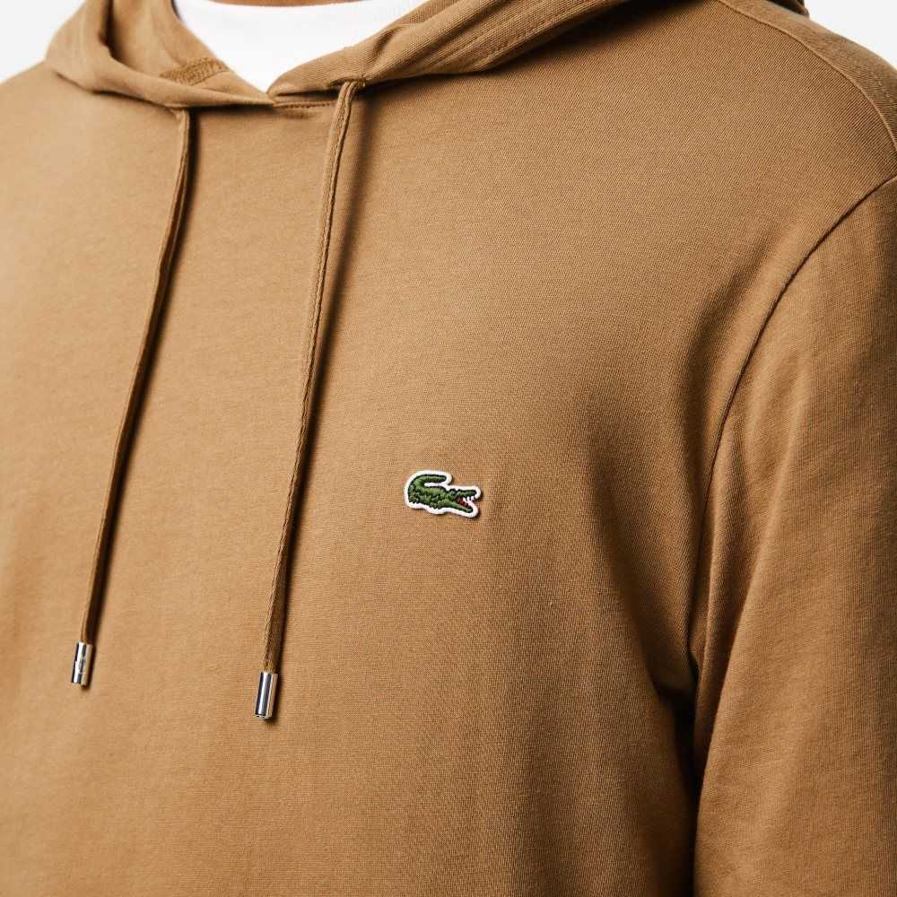 Lacoste Hooded Bomull Jersey Sweatshirt Bruna | MZHWR-8269