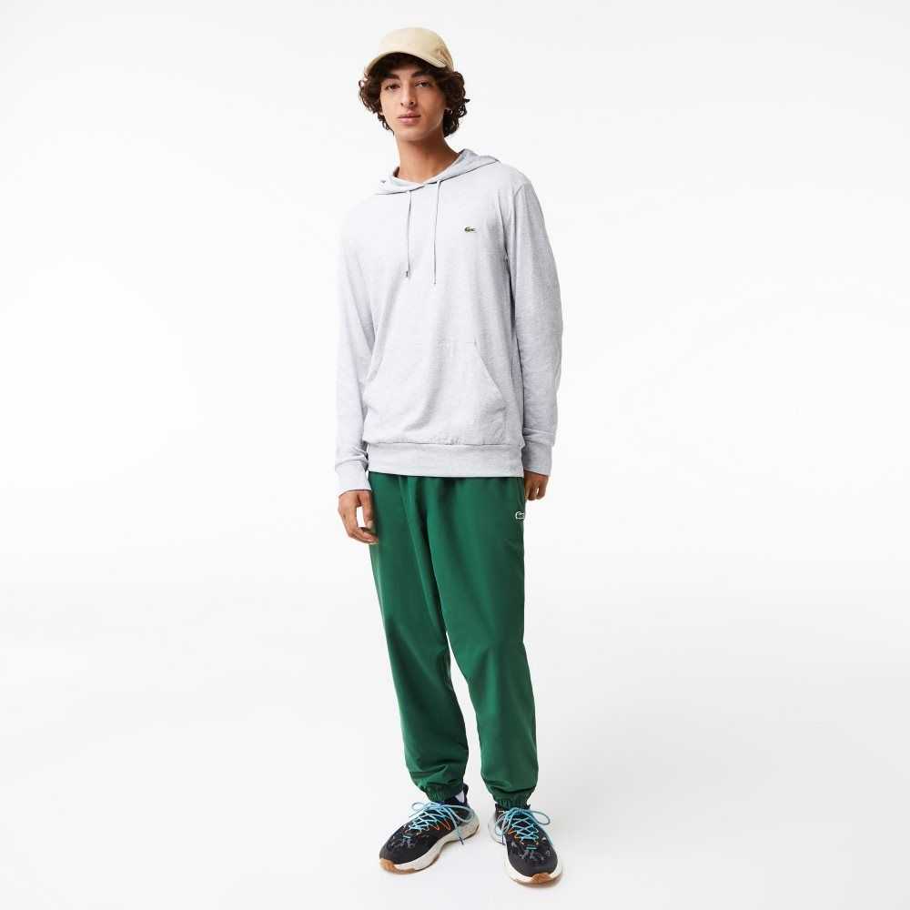 Lacoste Hooded Bomull Jersey Sweatshirt Grå | YBMUS-9802