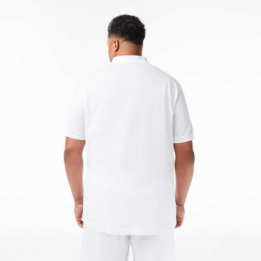 Lacoste Höga Fit Bomull Petit Pique Vita | SUVZL-8937