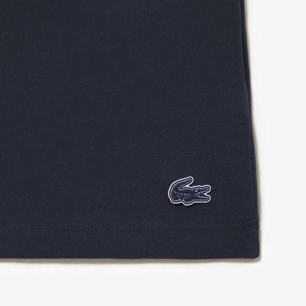 Lacoste Höga Fit Logo Blå | USCTK-0975