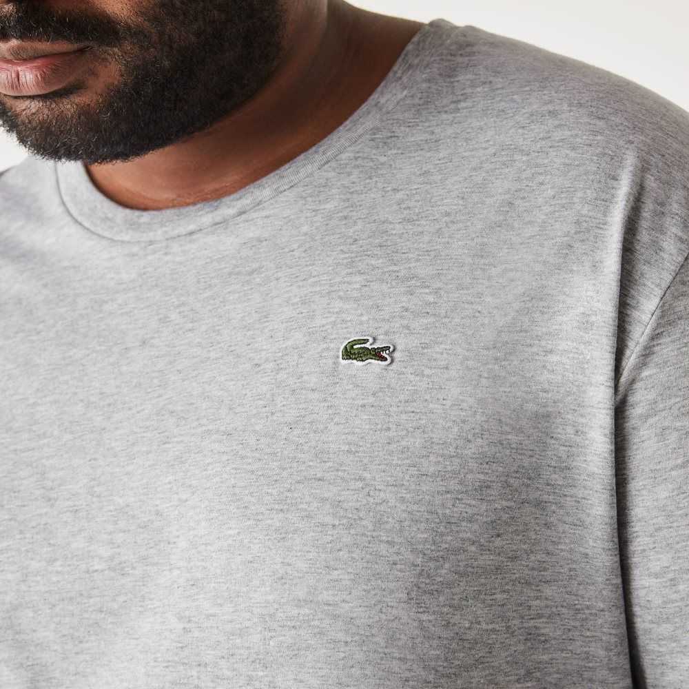 Lacoste Höga Fit Pima Bomull Jersey Grå | AMZOQ-9437