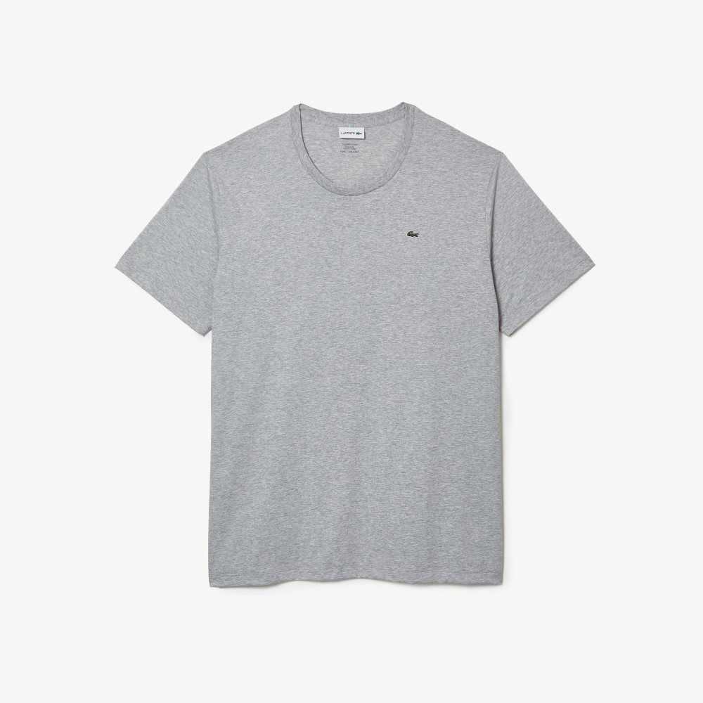 Lacoste Höga Fit Pima Bomull Jersey Grå | AMZOQ-9437