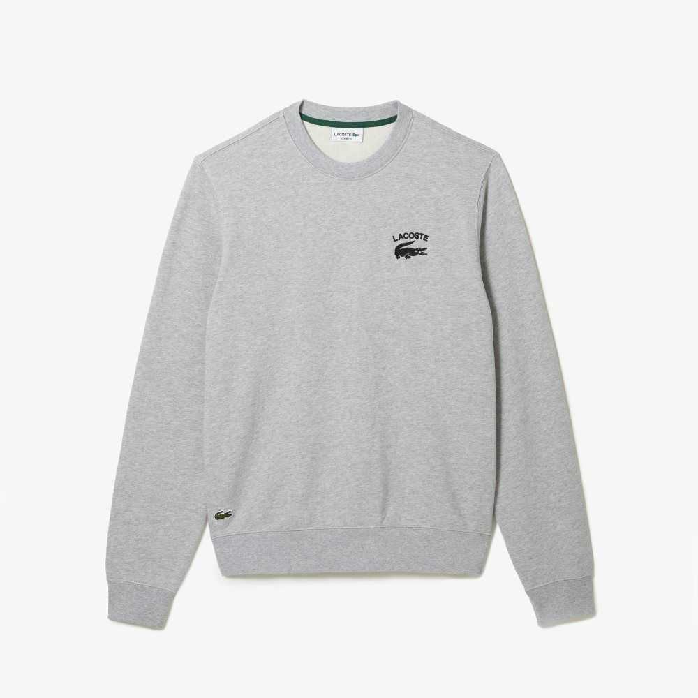 Lacoste Inscription Crew Neck Grå | CETUV-7254