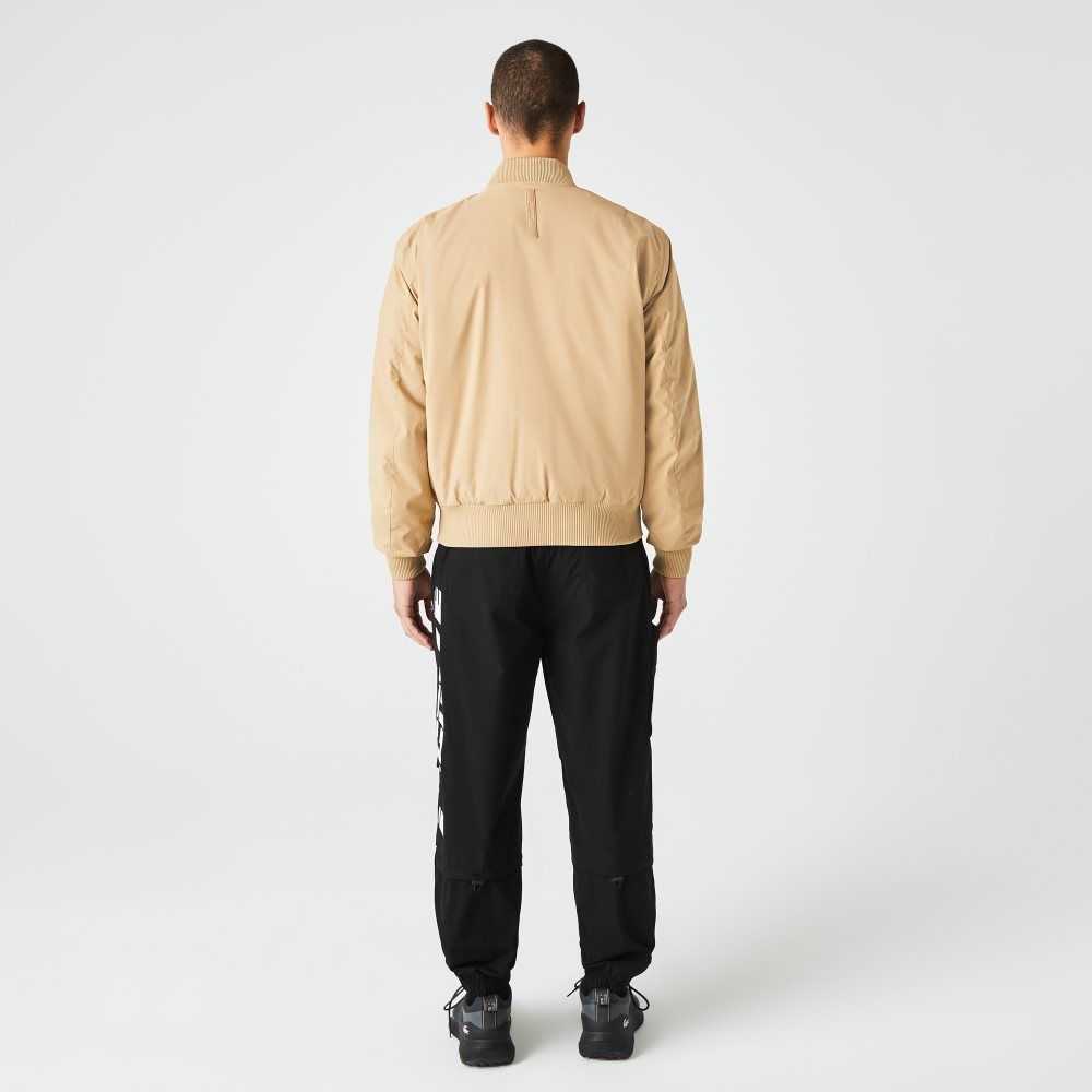 Lacoste Insulated Vadderad Bomber Beige | UMHEW-8362