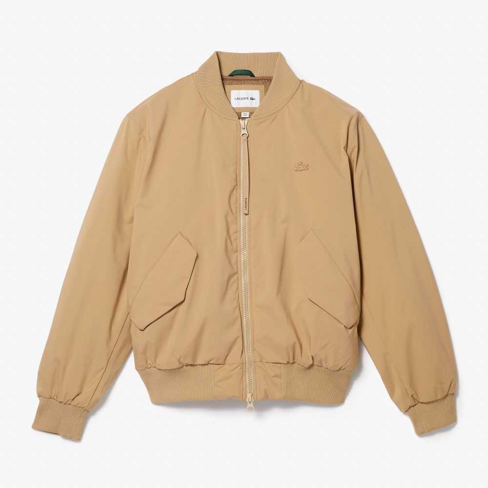 Lacoste Insulated Vadderad Bomber Beige | UMHEW-8362