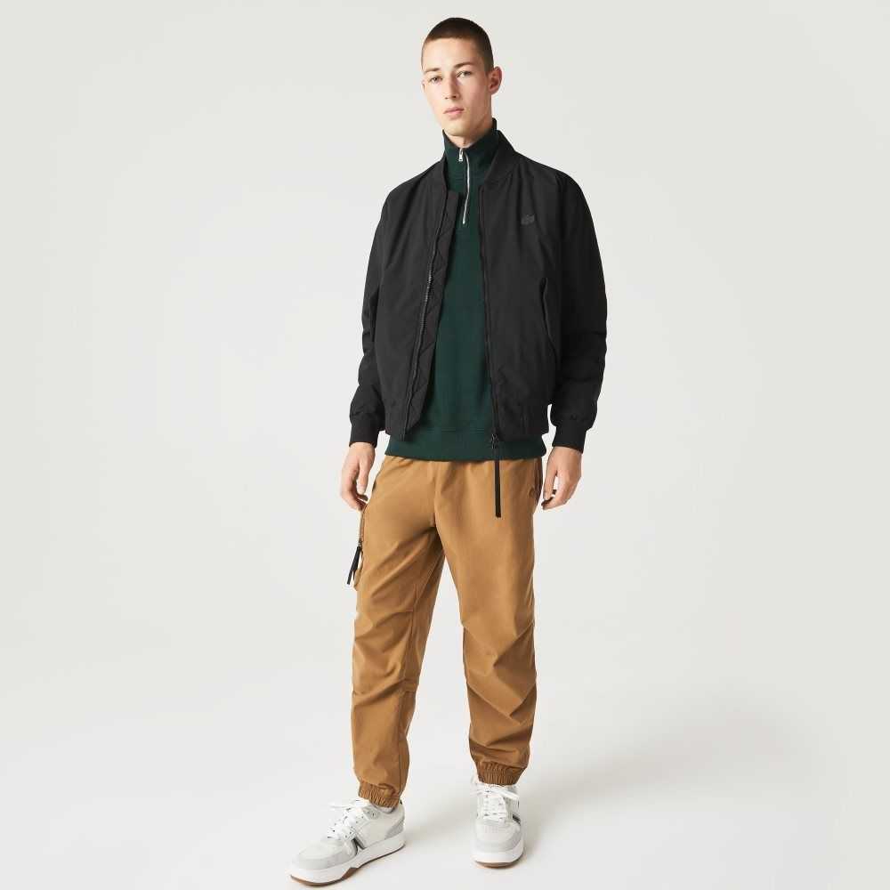 Lacoste Insulated Vadderad Bomber Svarta | BAWGS-9401