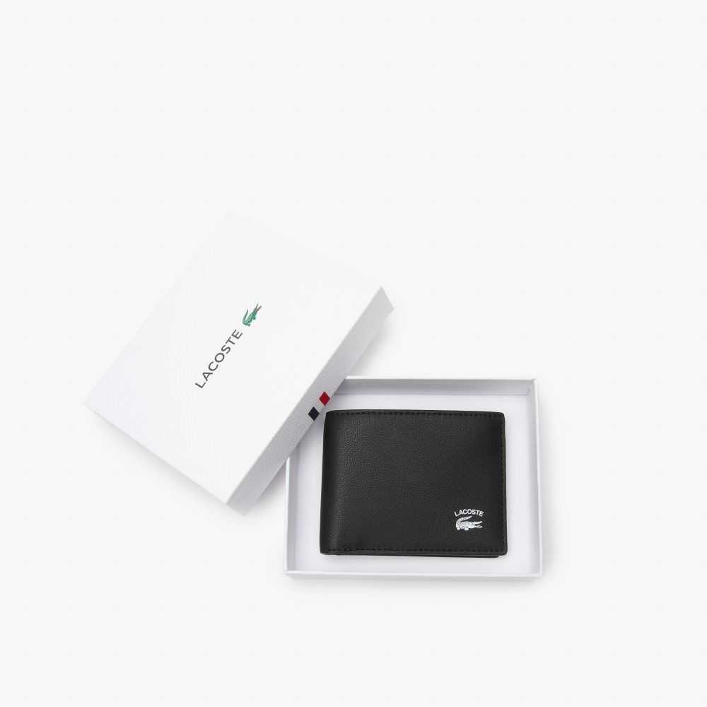 Lacoste Interior Card Slot Foldable Wallet Svarta | ZMCOV-0276