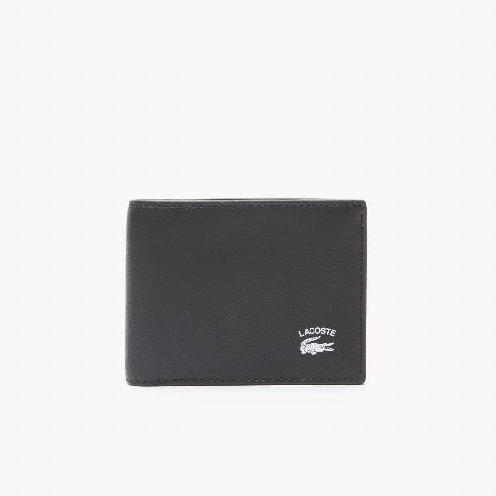 Lacoste Interior Card Slot Foldable Wallet Svarta | ZMCOV-0276