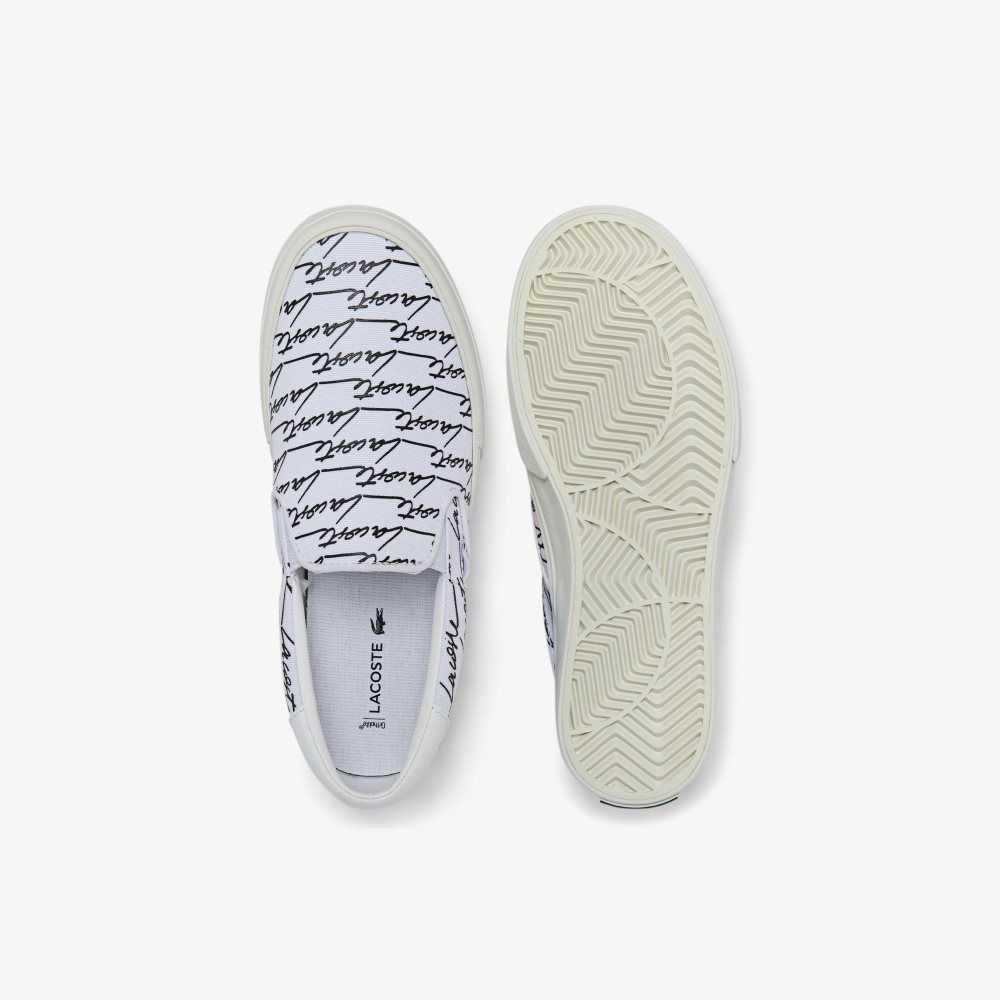 Lacoste Jump Serve Canvas Printed Slip-On Vita Vita | TNIKU-6974