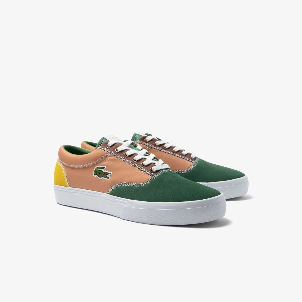 Lacoste Jump Serve Spets Color-Pop Gröna Bruna | YZLDJ-9720