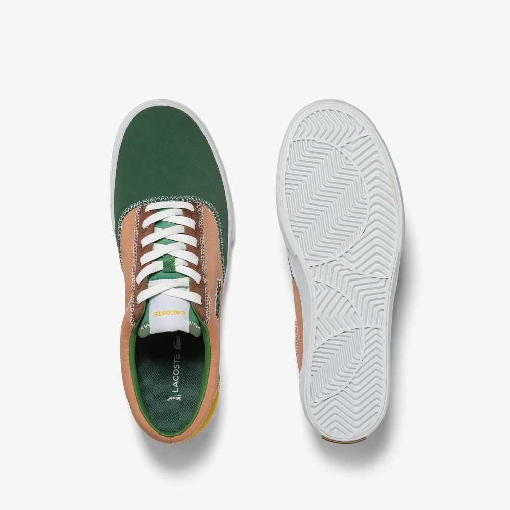 Lacoste Jump Serve Spets Color-Pop Gröna Bruna | YZLDJ-9720