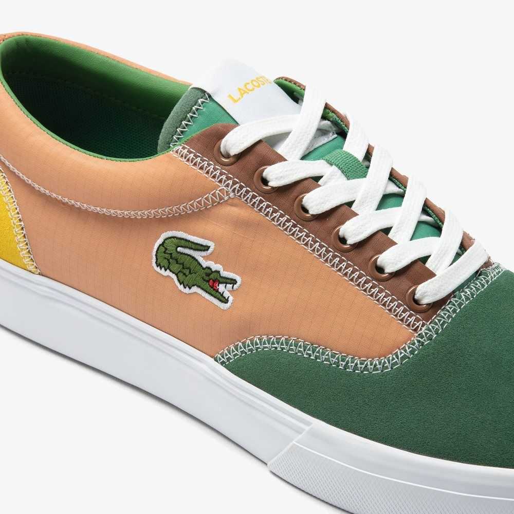 Lacoste Jump Serve Spets Color-Pop Gröna Bruna | YZLDJ-9720