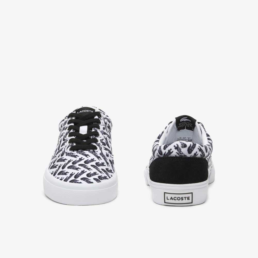 Lacoste Jump Serve Spets Tonal Vita Svarta | OUIYA-8612