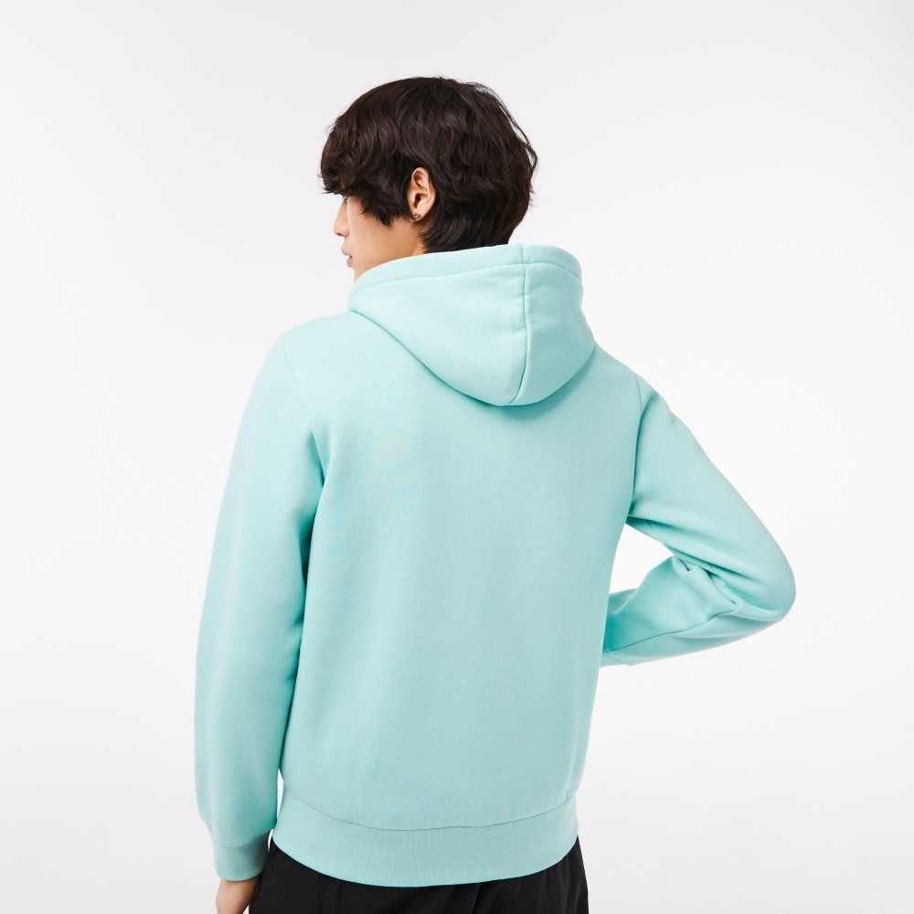 Lacoste Kangaroo Pocket Fleece Zipped Mintgröna | VLPSB-8056