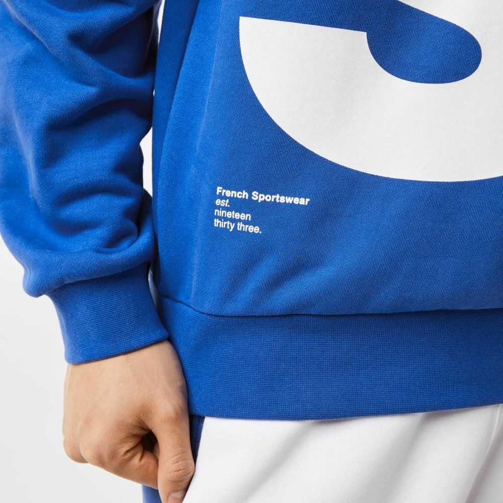 Lacoste Klassiska Fit Contrast Lettering Bomull Blå | ORQID-9021