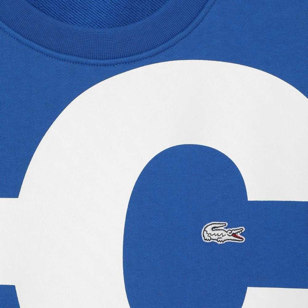 Lacoste Klassiska Fit Contrast Lettering Bomull Blå | ORQID-9021