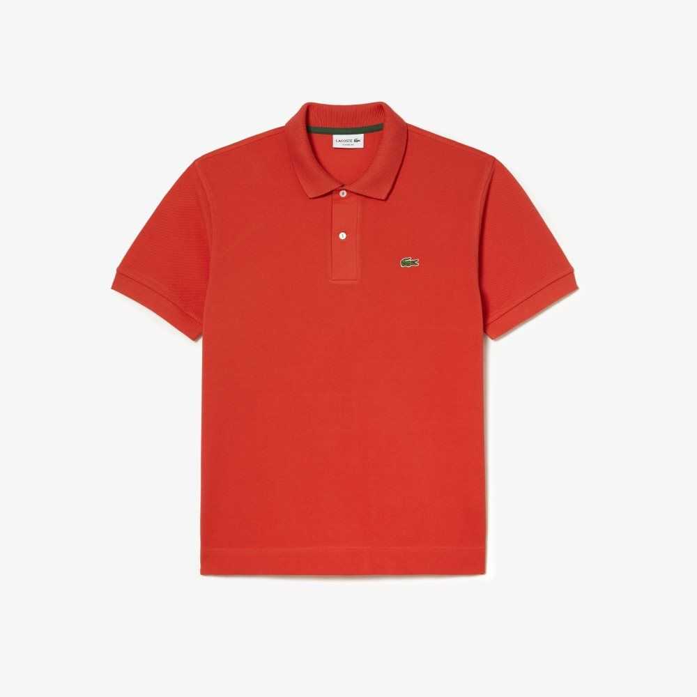 Lacoste Klassiska Fit Heavy Bomull Pique L.12.21 Orange | CTDGU-6217