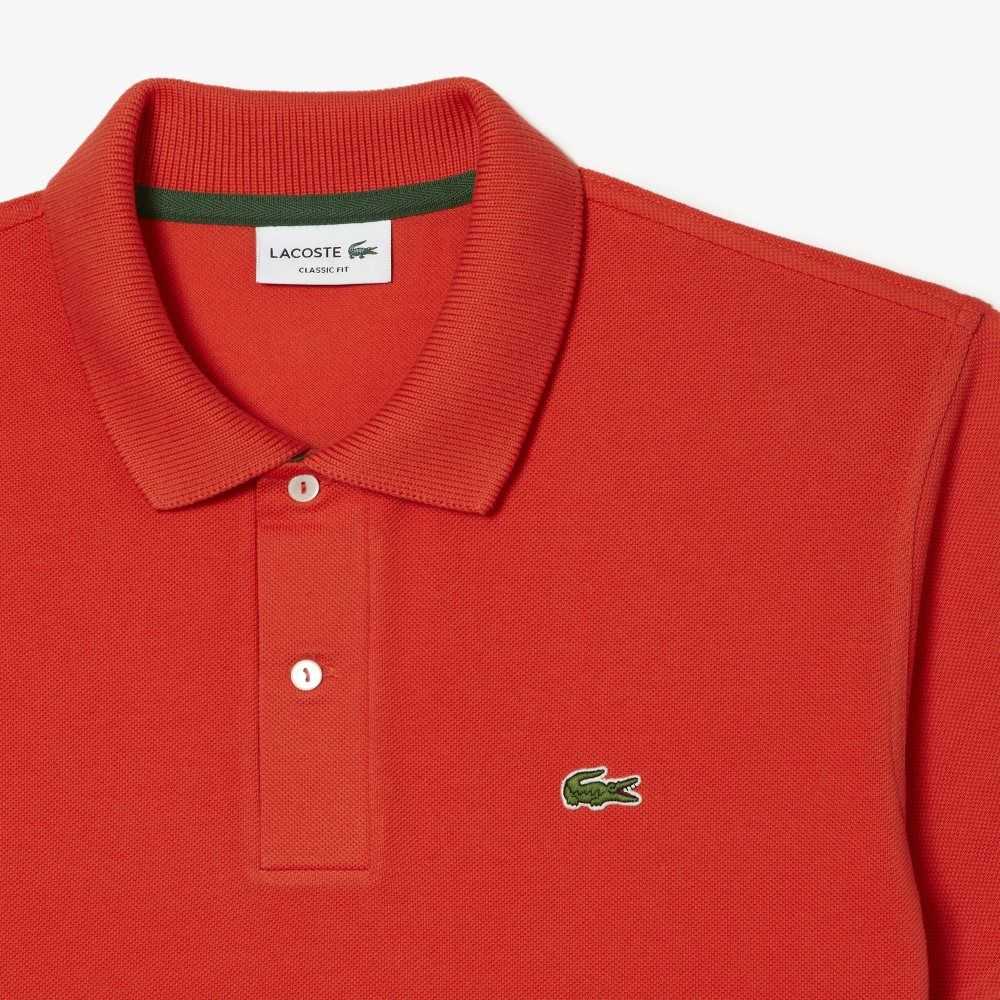 Lacoste Klassiska Fit Heavy Bomull Pique L.12.21 Orange | CTDGU-6217