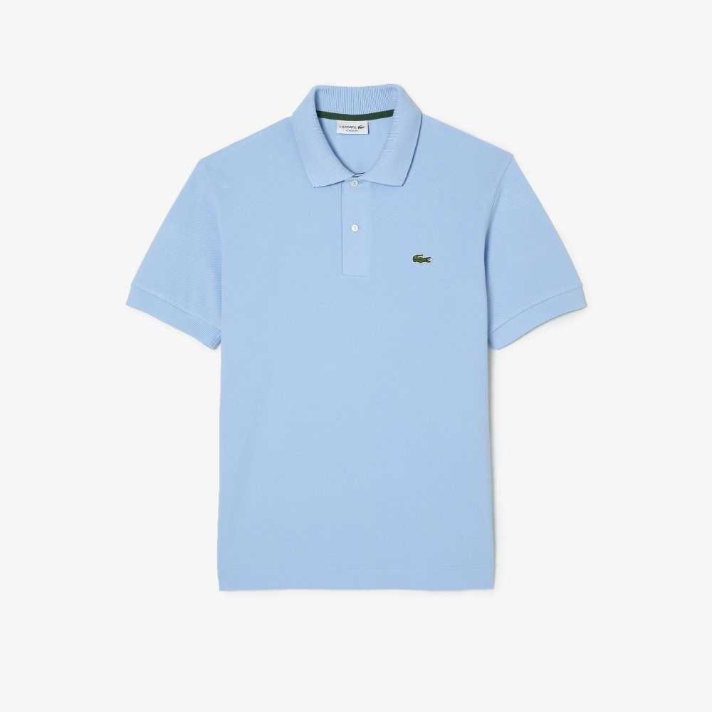 Lacoste Klassiska Fit Heavy Bomull Pique L.12.21 Blå | CXRBQ-5831