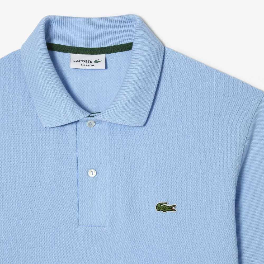 Lacoste Klassiska Fit Heavy Bomull Pique L.12.21 Blå | CXRBQ-5831