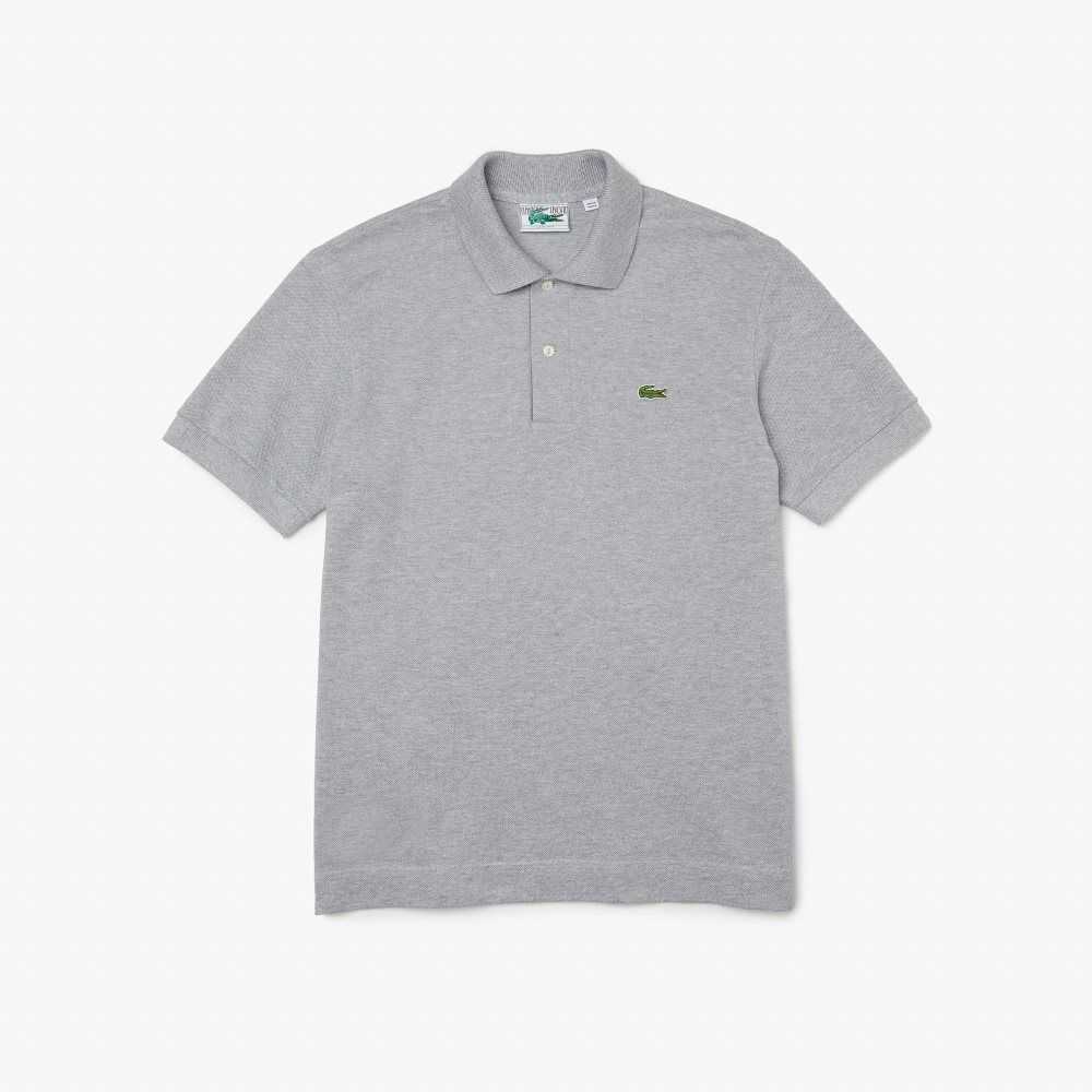 Lacoste Klassiska Fit Heavy Bomull Pique L.12.21 Grå | FMQVP-2915