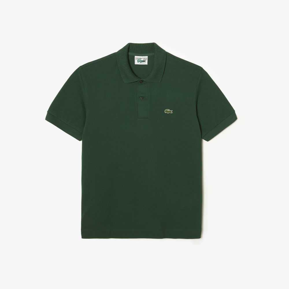 Lacoste Klassiska Fit Heavy Bomull Pique L.12.21 Gröna | UTJAG-8073