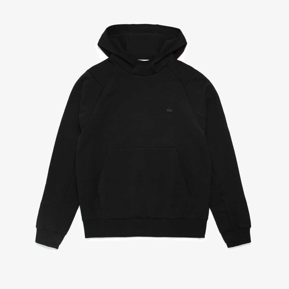 Lacoste Klassiska Fit Hooded Svarta | NUPYO-6791