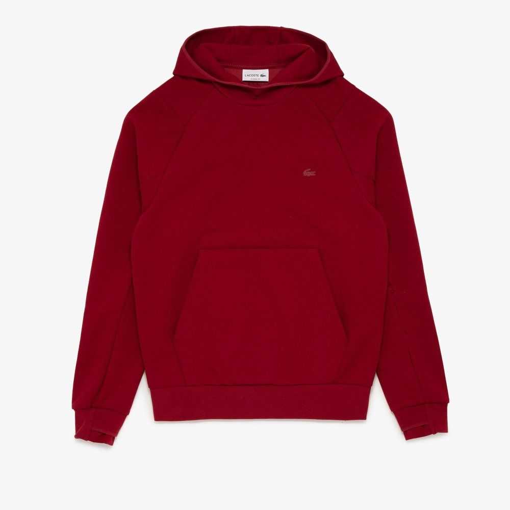 Lacoste Klassiska Fit Hooded Vinröda | MBFXS-1897