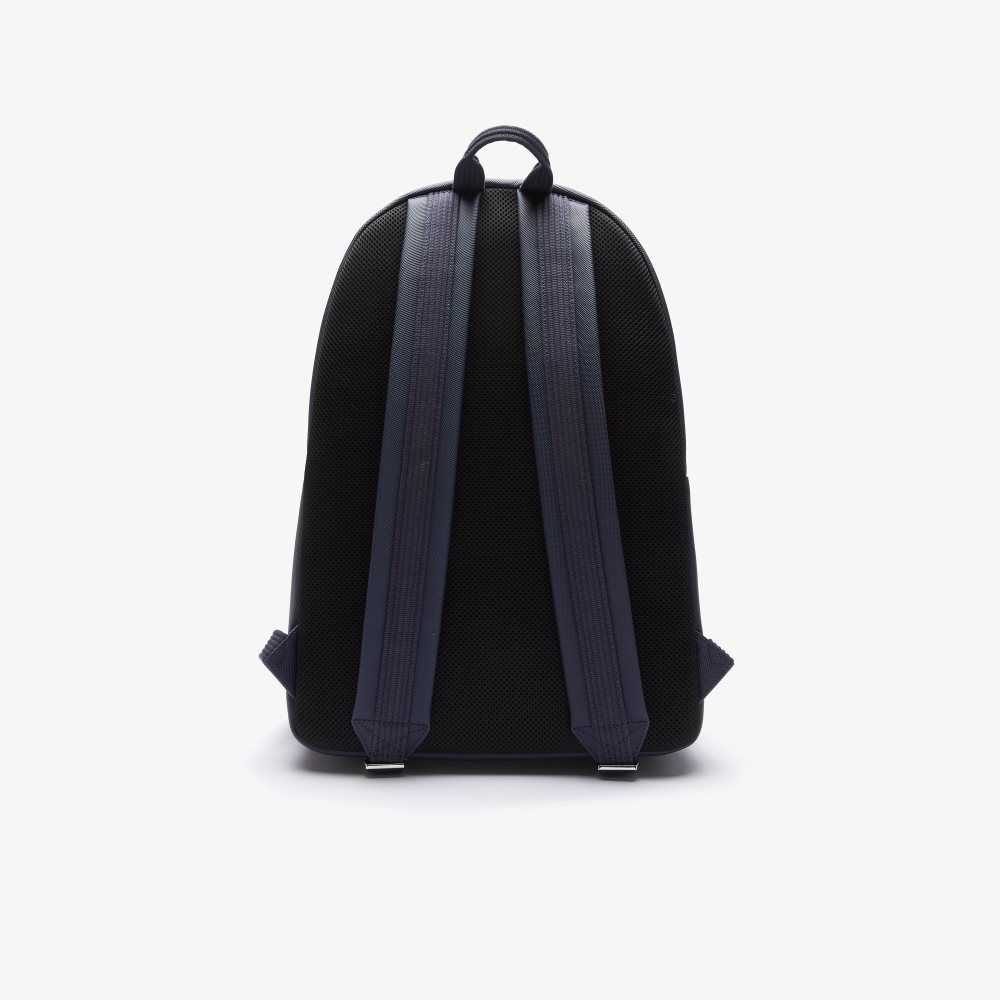 Lacoste Klassiska Petit Pique Backpack Marinblå | EBFCX-6420