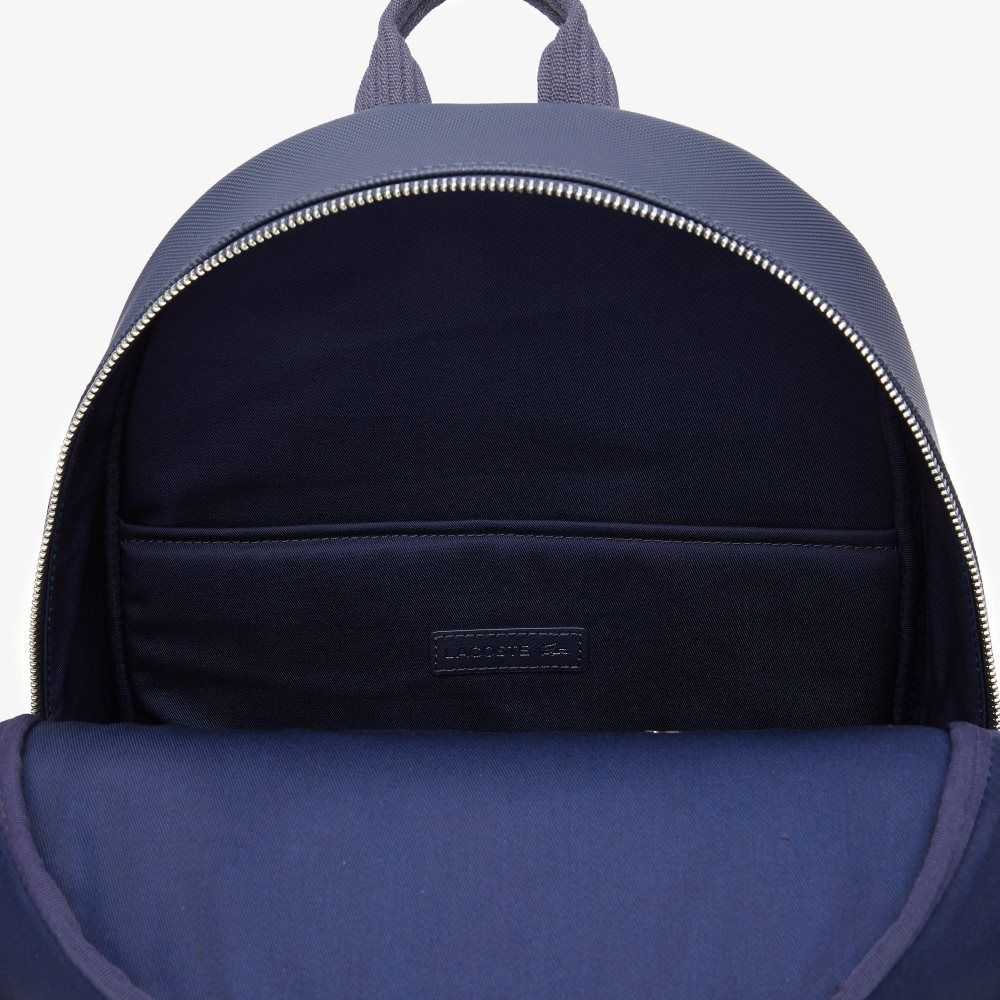 Lacoste Klassiska Petit Pique Backpack Marinblå | EBFCX-6420