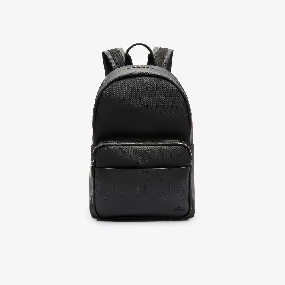 Lacoste Klassiska Petit Pique Backpack Svarta | VXNWL-0927