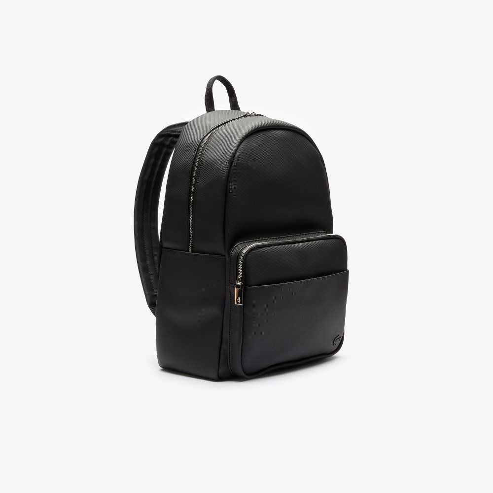 Lacoste Klassiska Petit Pique Backpack Svarta | VXNWL-0927