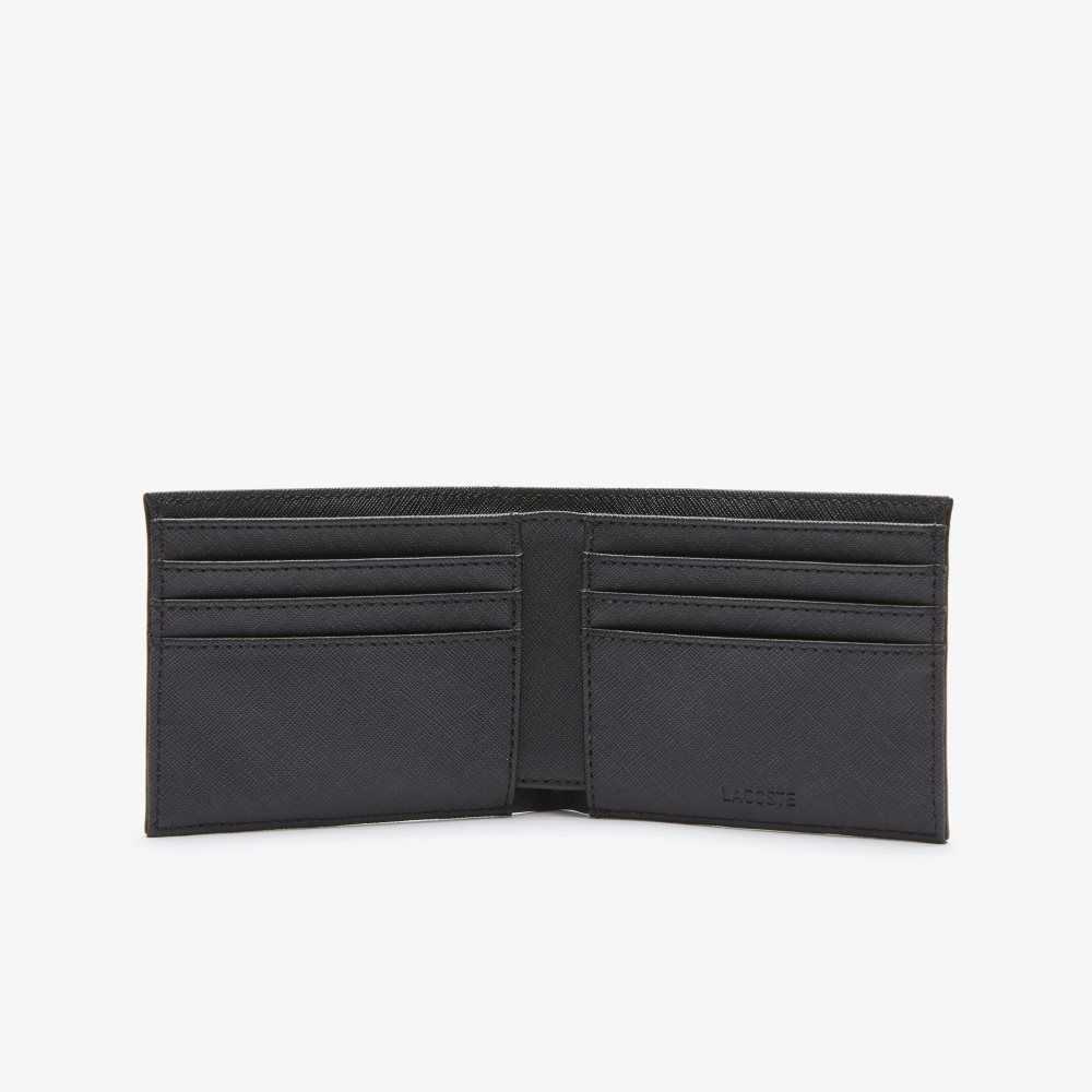 Lacoste Klassiska Petit Pique Six Card Wallet Svarta | SHTKO-9284