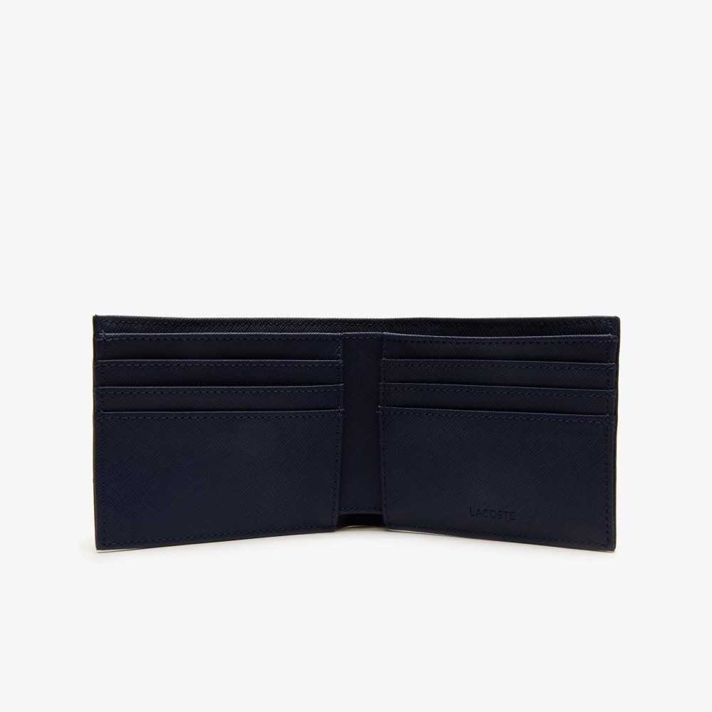 Lacoste Klassiska Petit Pique Six Card Wallet Marinblå | YOUMZ-6913