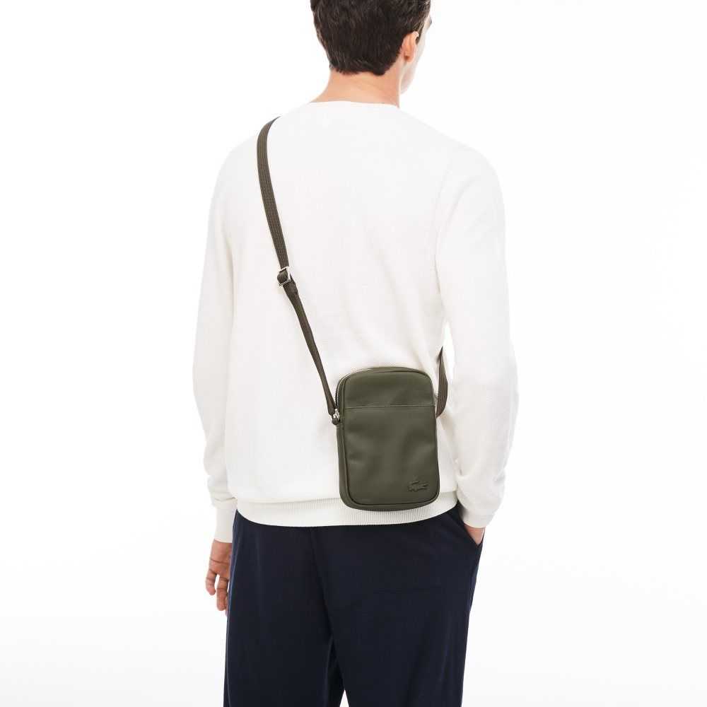 Lacoste Klassiska Petit Pique Vertical Zip Marinblå | GSJFC-4871