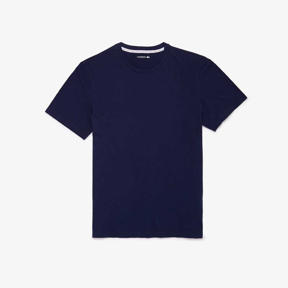 Lacoste Korta Sleeve Lounge Marinblå Blå | JRGKC-0638