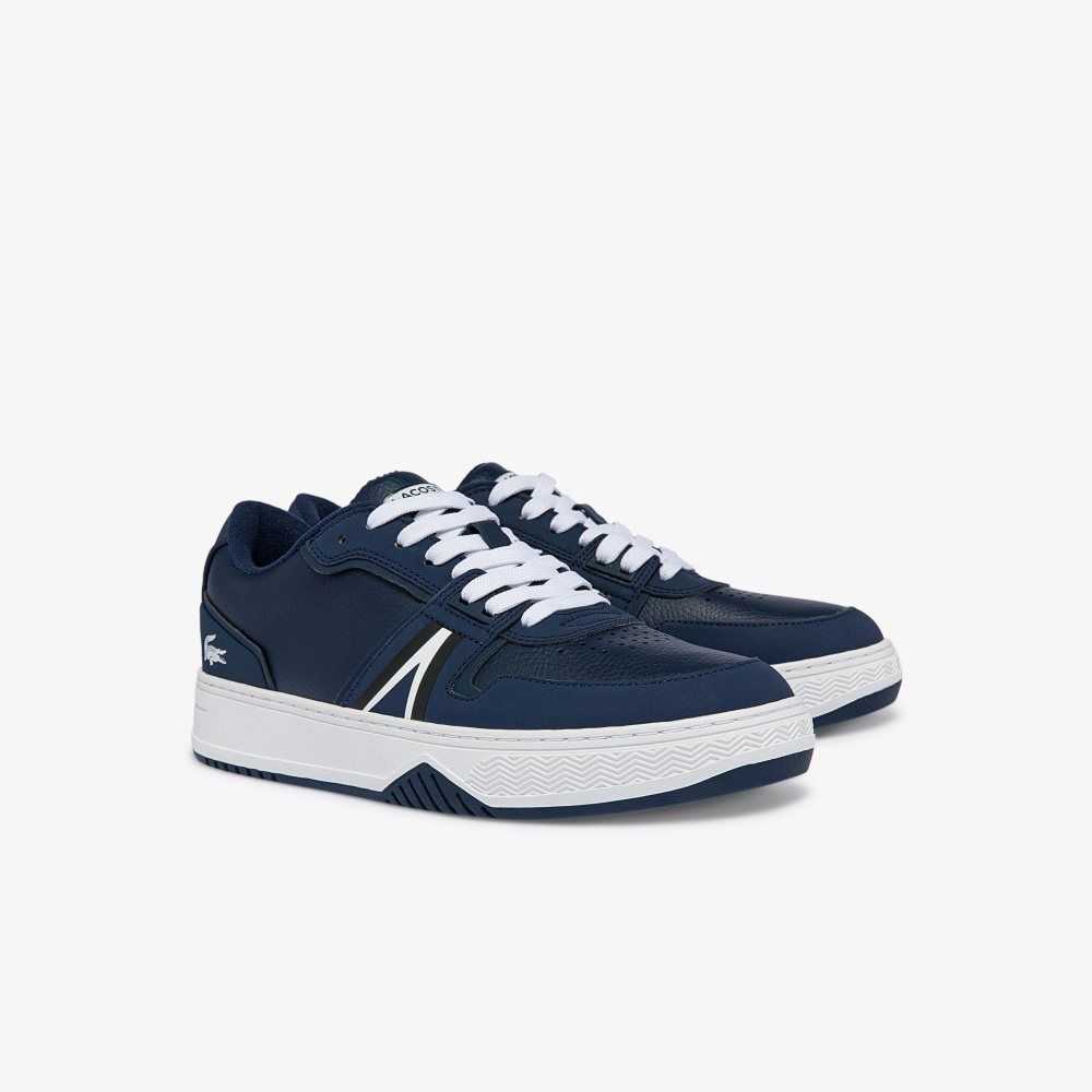 Lacoste L001 Läder Color-Pop Blå Vita | WDHJU-7306