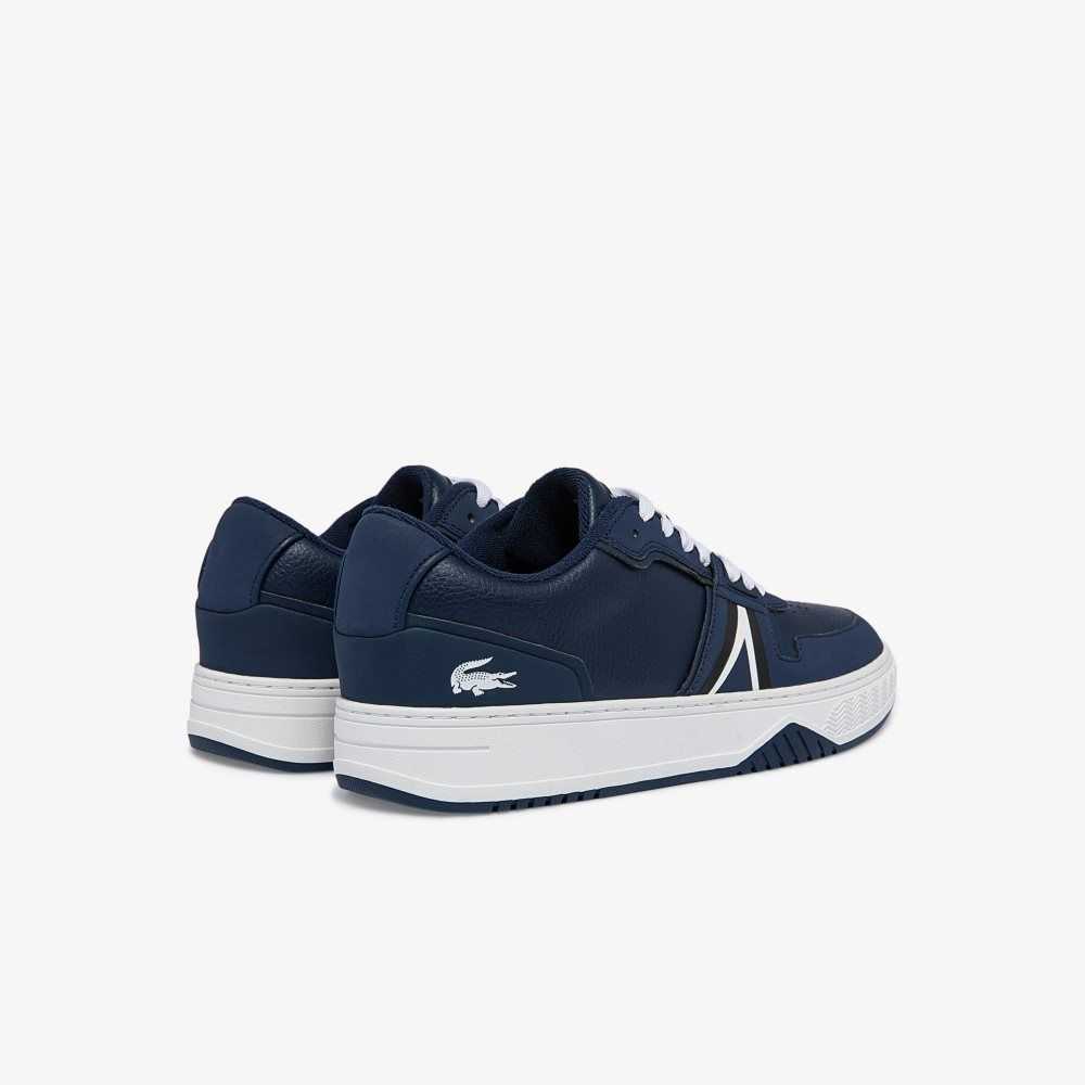 Lacoste L001 Läder Color-Pop Blå Vita | WDHJU-7306