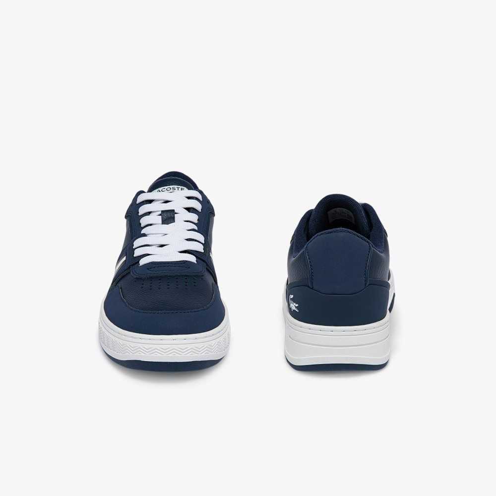 Lacoste L001 Läder Color-Pop Blå Vita | WDHJU-7306