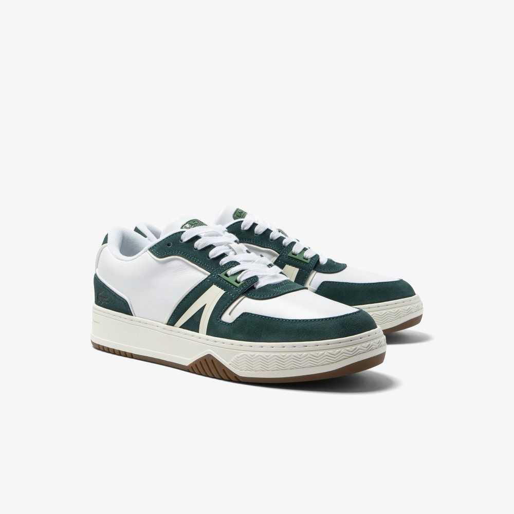 Lacoste L001 Läder Color Vita | VOKNH-7685