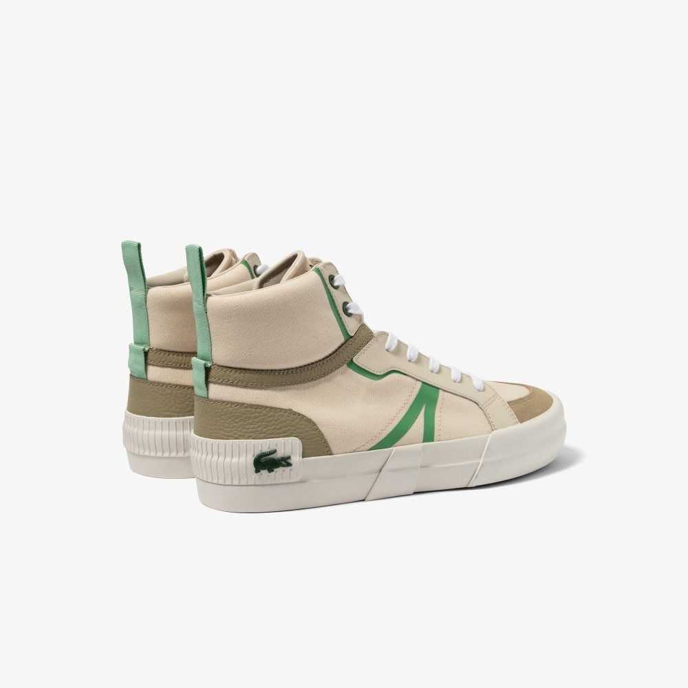 Lacoste L004 Mid Bruna Gröna | TFLQE-1578