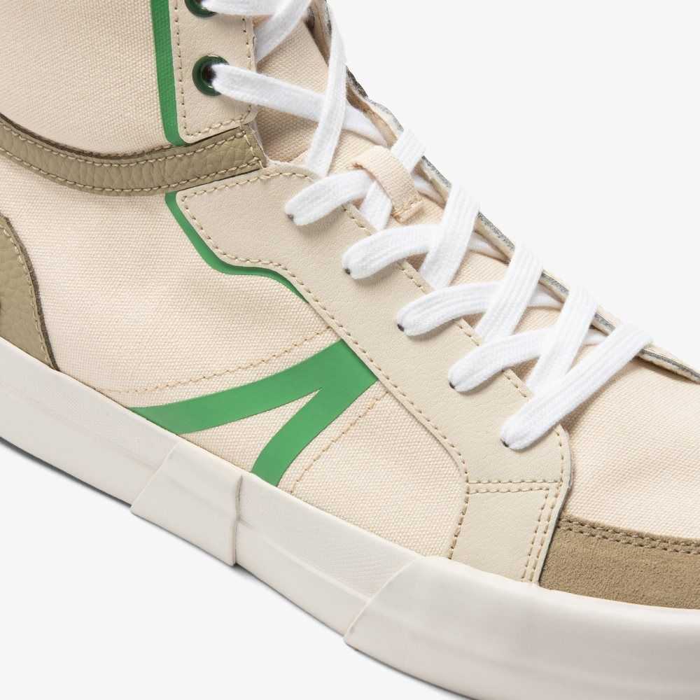 Lacoste L004 Mid Bruna Gröna | TFLQE-1578