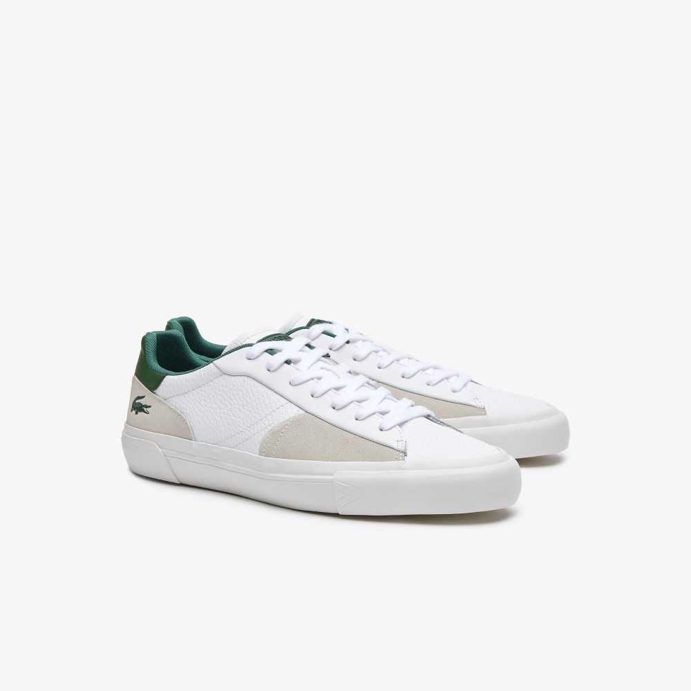 Lacoste L006 Läder Vita Mörkgröna | UFHMG-8601