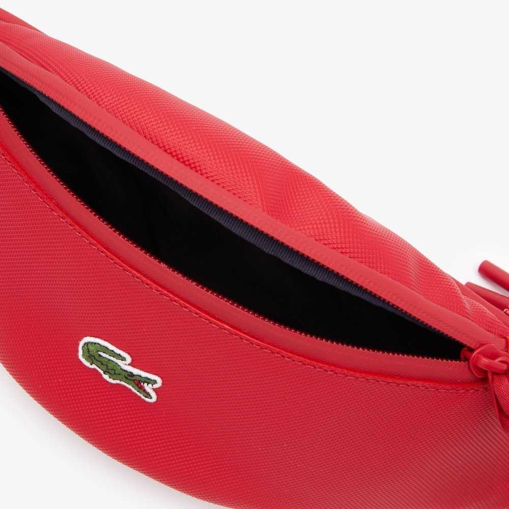 Lacoste LCST Coated Canvas Zippered Fanny Pack Röda | DKYBN-7629