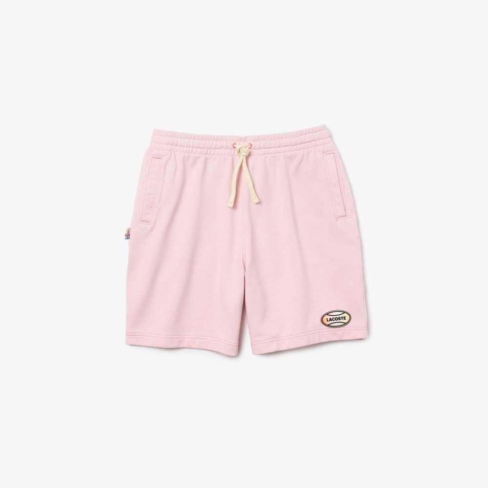 Lacoste LIVE Flecked Bomull Fleece Rosa | QUMCO-0671