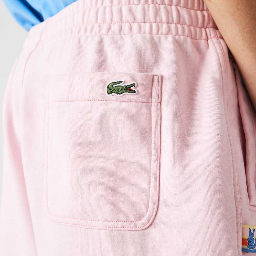 Lacoste LIVE Flecked Bomull Fleece Rosa | QUMCO-0671