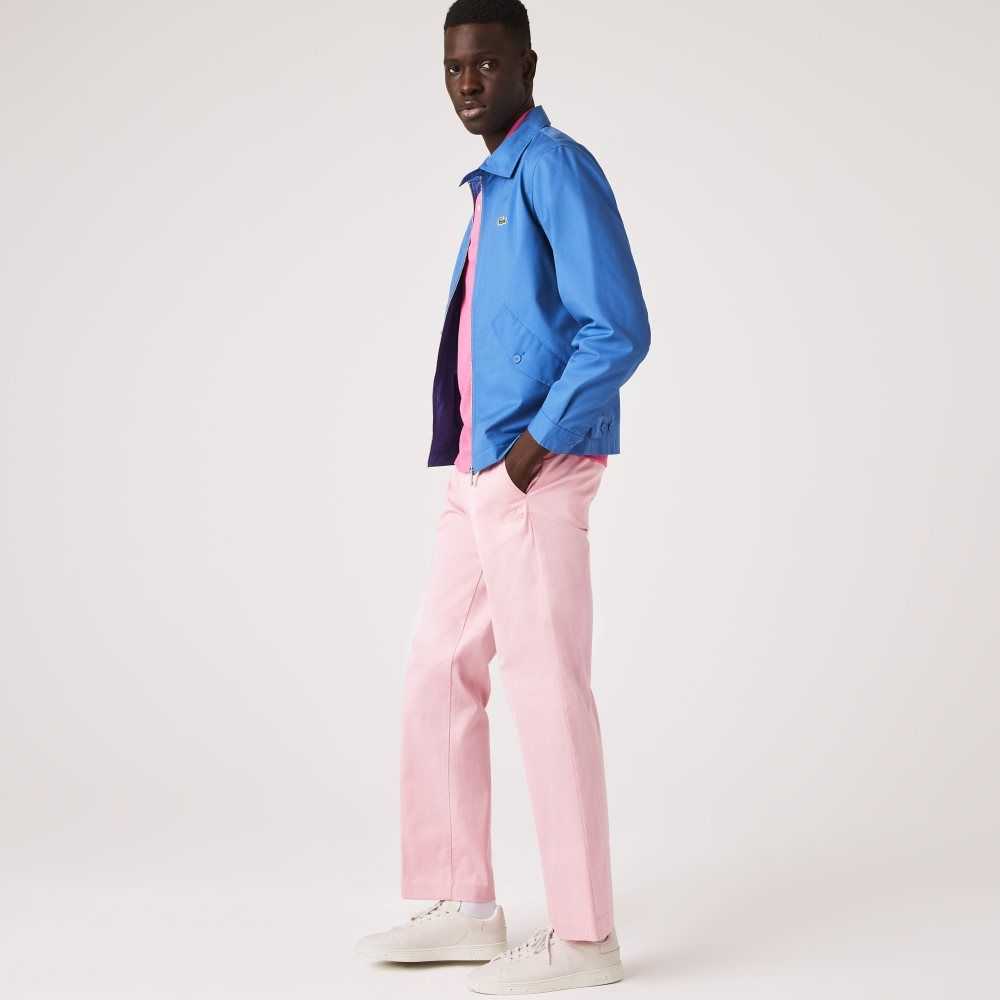 Lacoste LIVE Organic Bomull Hetero Chinos Rosa | GYLAJ-4026