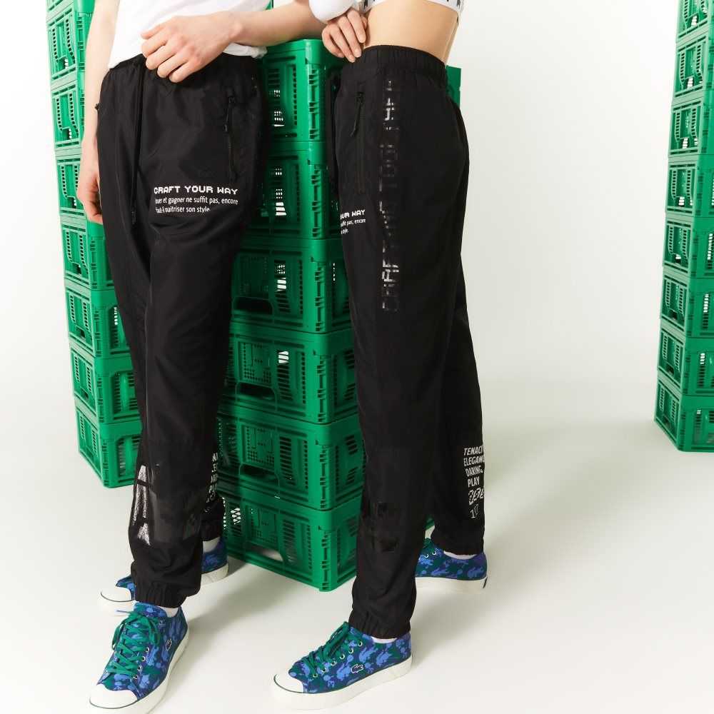 Lacoste LIVE x Minecraft Nylon Trackpants Svarta | FUVRG-5041